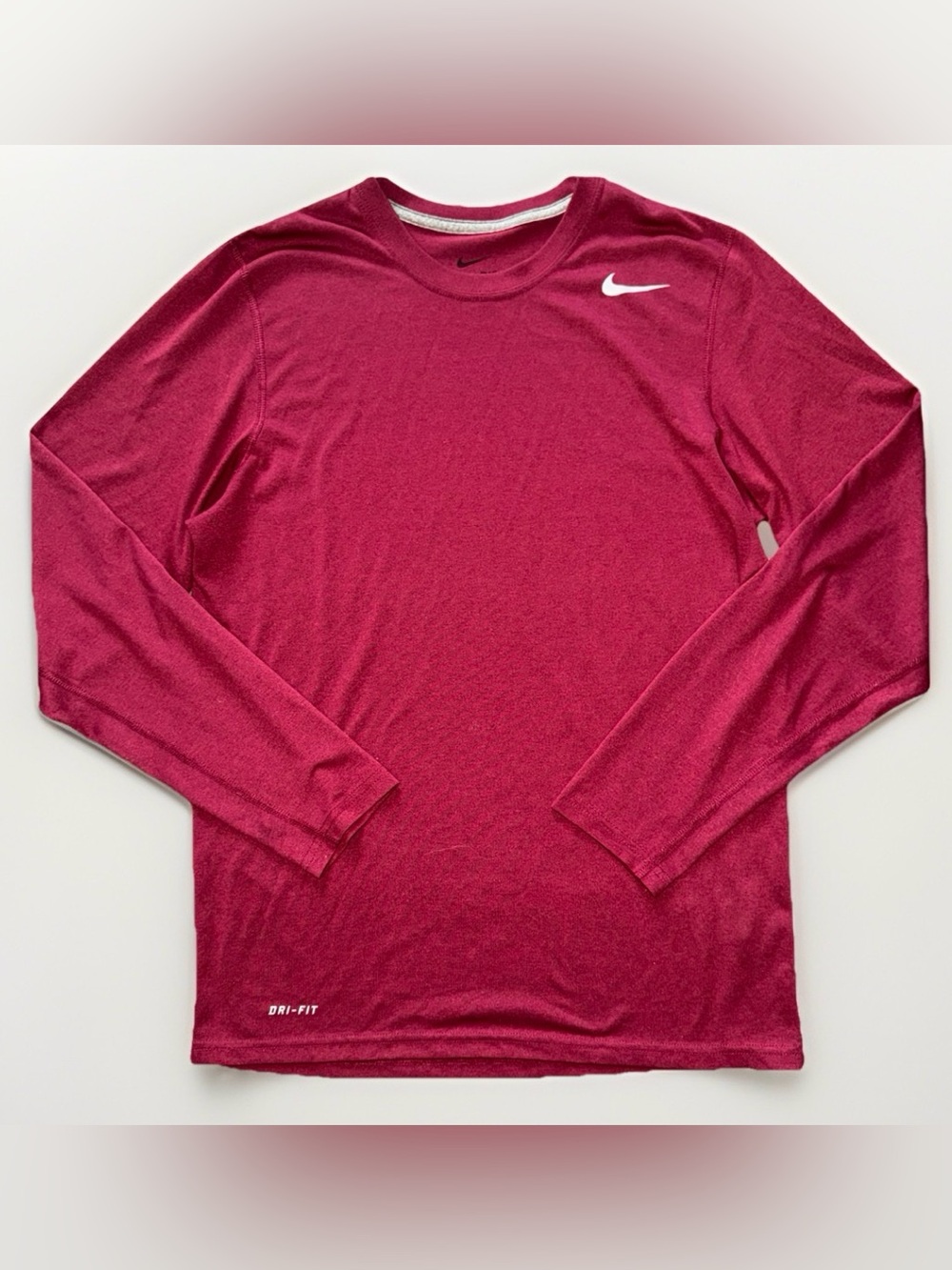 Nike Men’s Long Sleeve Dri-FIT Shirt - Burgundy